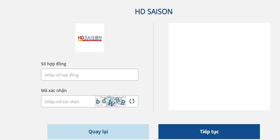 Tra cứu hợp đồng trả góp HD Saison qua payoo