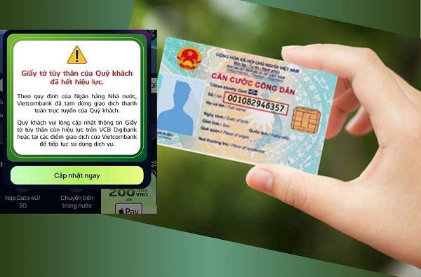 CCCD hết hạn có bị khóa thẻ ngân hàng không?