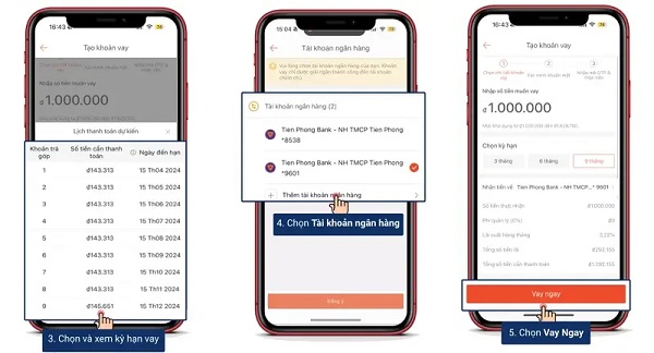 Hướng dẫn tạo khoản vay từ SEasy