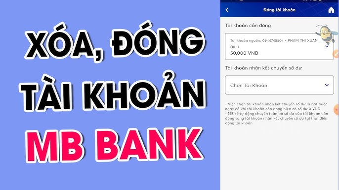 Hướng dẫn xóa tài khoản MBBank online qua ứng dụng