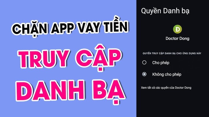 Cách bảo vệ danh bạ khi vay tiền online