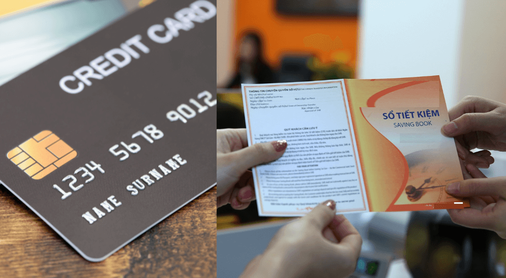 Quy trình mở thẻ tín dụng bằng sổ tiết kiệm