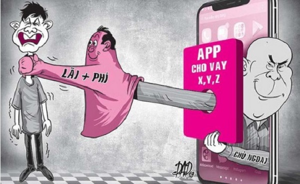 Cho vay nặng lãi qua app là gì?