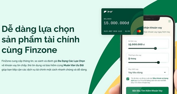 Finzone - app cho vay tiền online uy tín