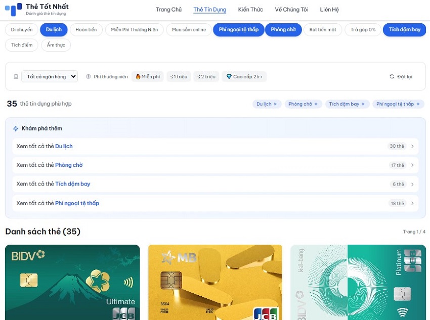 Cách tìm thẻ tín dụng cho người thường xuyên đi du lịch hoặc công tác nước ngoài